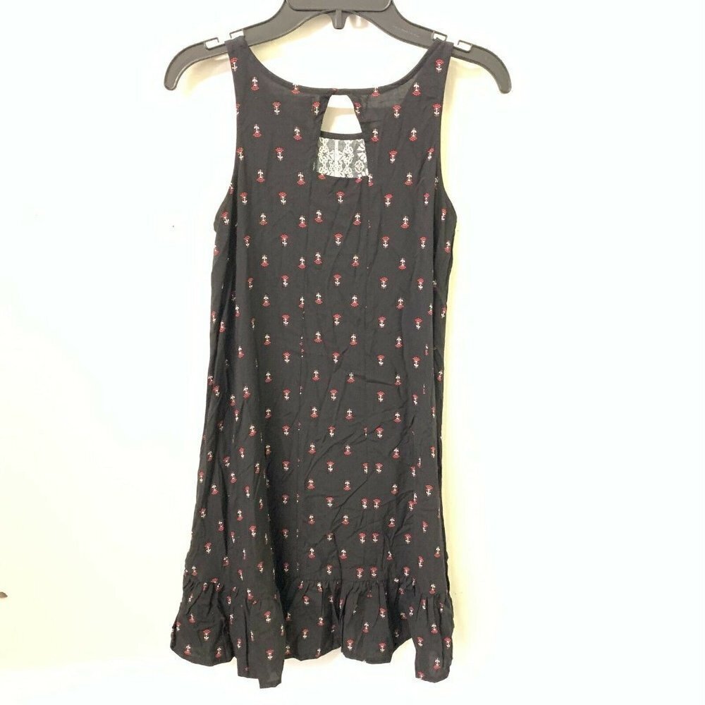 EPIC THREADS Girls Multicolor Floral Print Sleeveless Flutter Hem Dress - Picture 2 of 4
